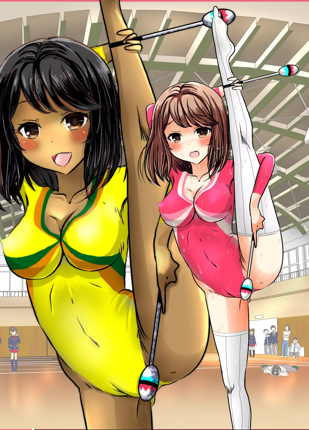 [dressblackheulee (ブラック馬鹿)] 全裸新体操(仮)は見物人だらけ (ガールフレンド(仮)) [DL版] - page39