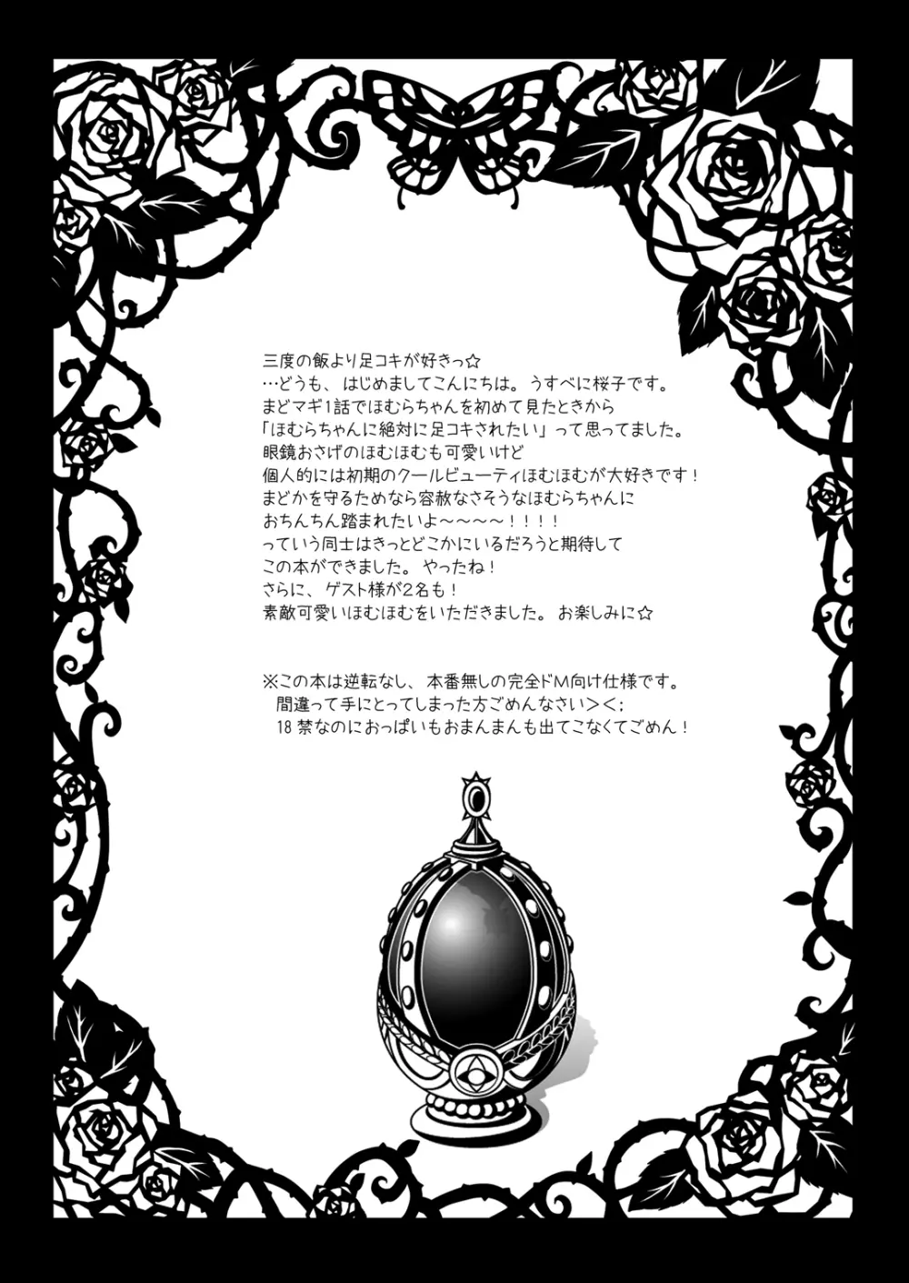 ほむほむに豚を見るような目で見下されて踏まれて足コキされる本 - page4