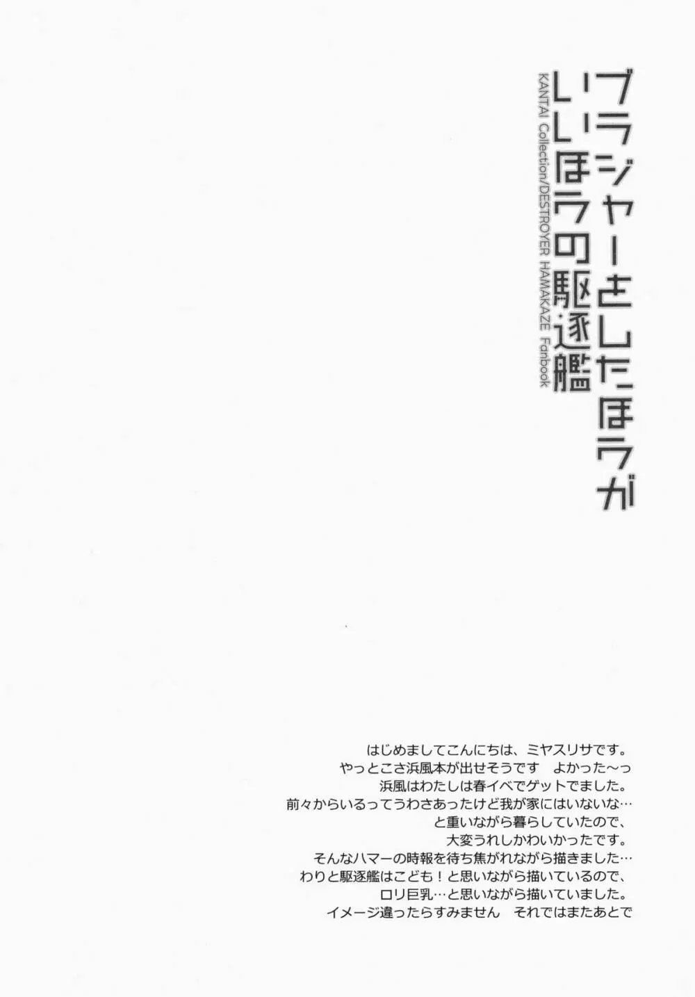 ブラジャーをしたほうがいいほうの駆逐艦 - page3