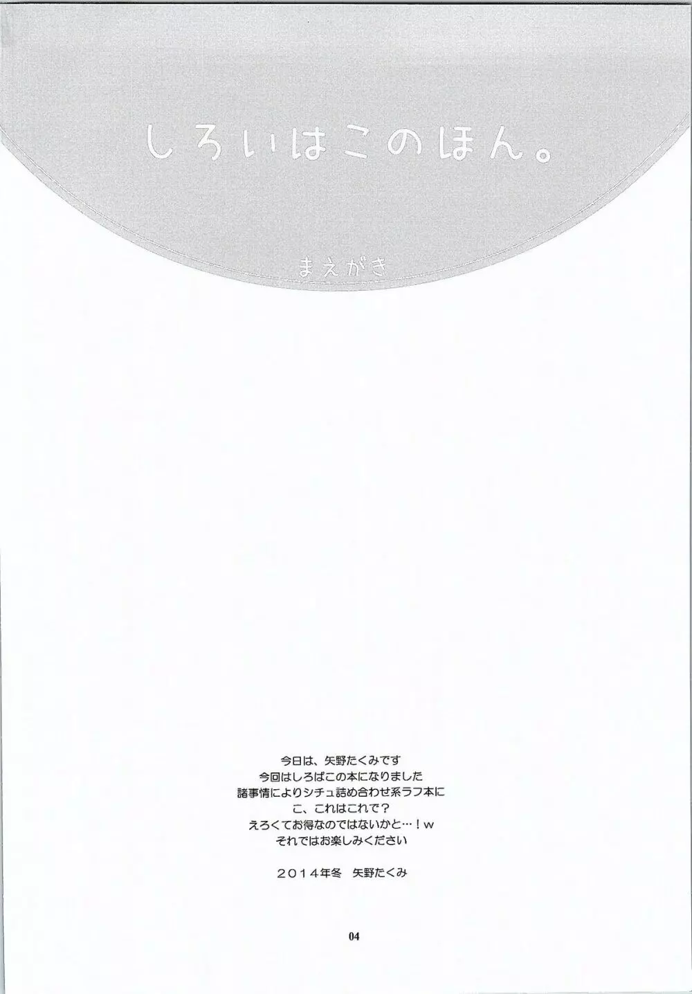 しろいはこのほん。 - page3
