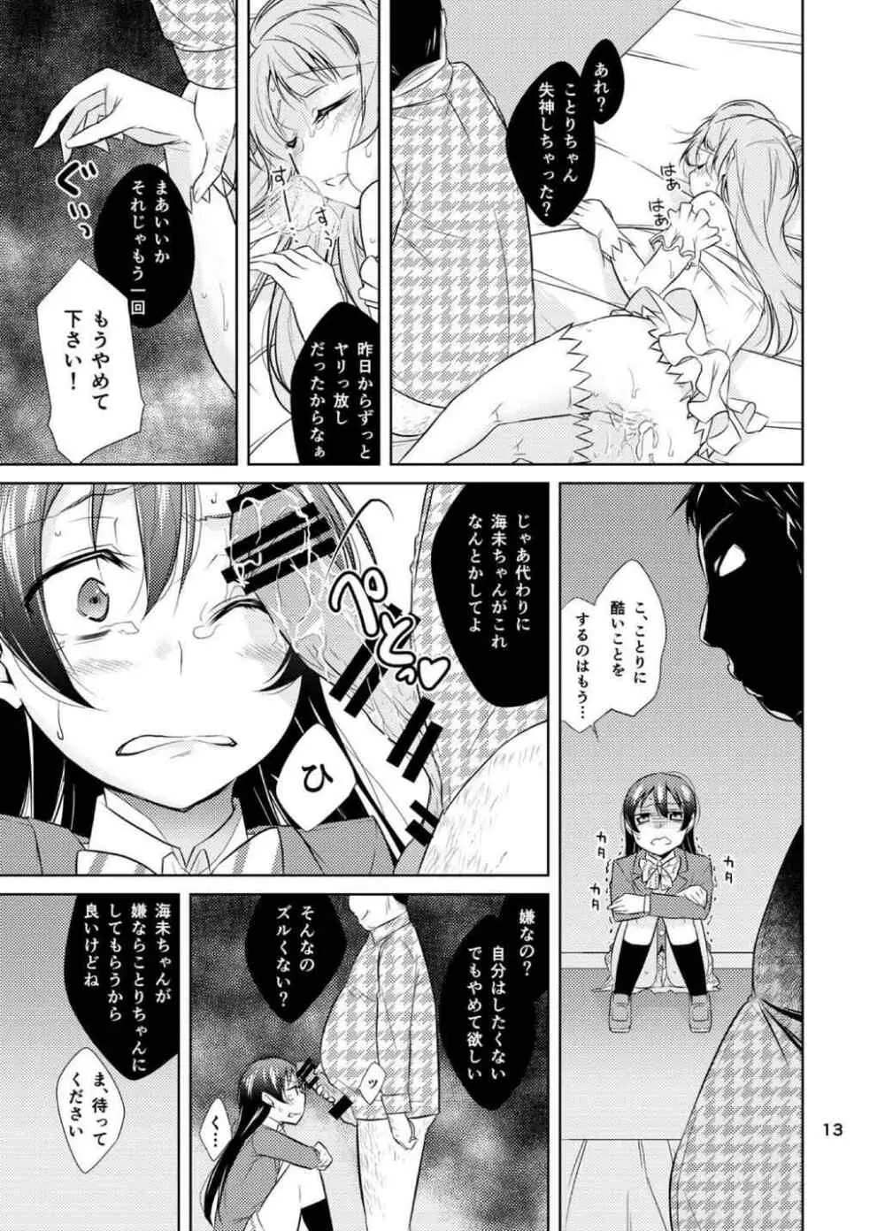 スクールアイドル監禁～南ことり・園田海未～ - page12