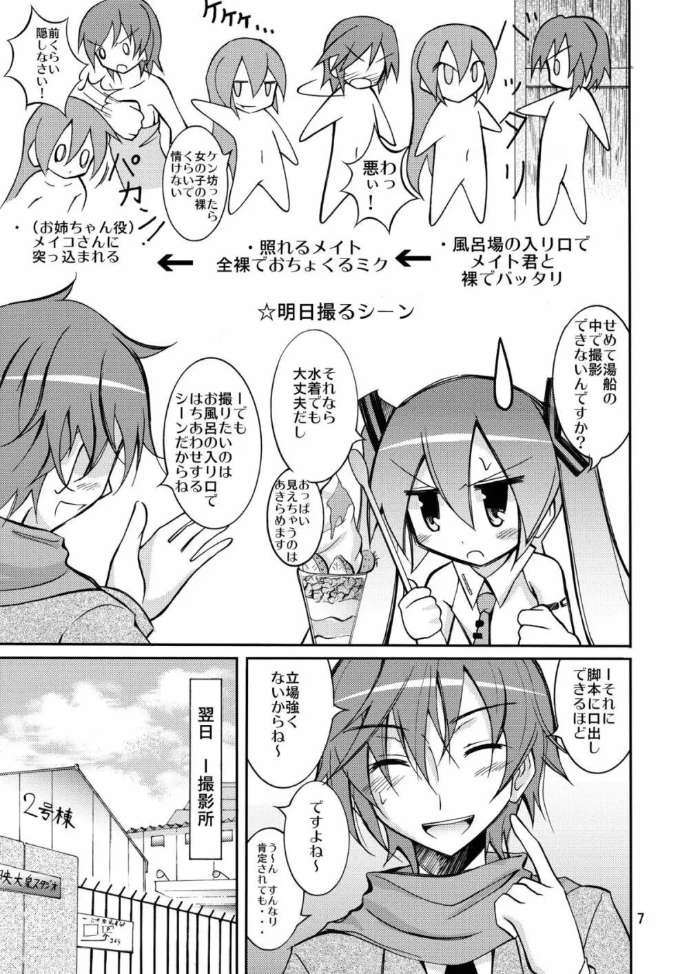 ちびミクの撮影現場ですっぽんぽん - page6