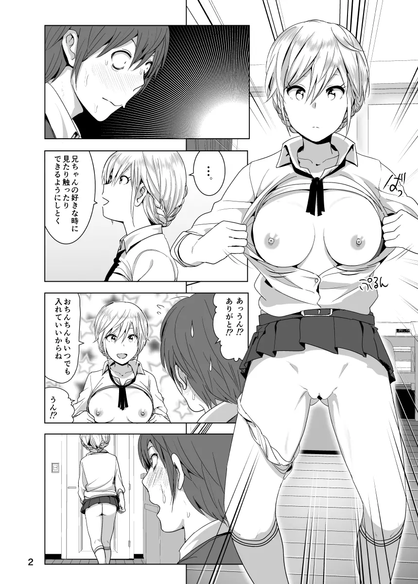 妹のおっぱいがまるだしだった話2 - page3