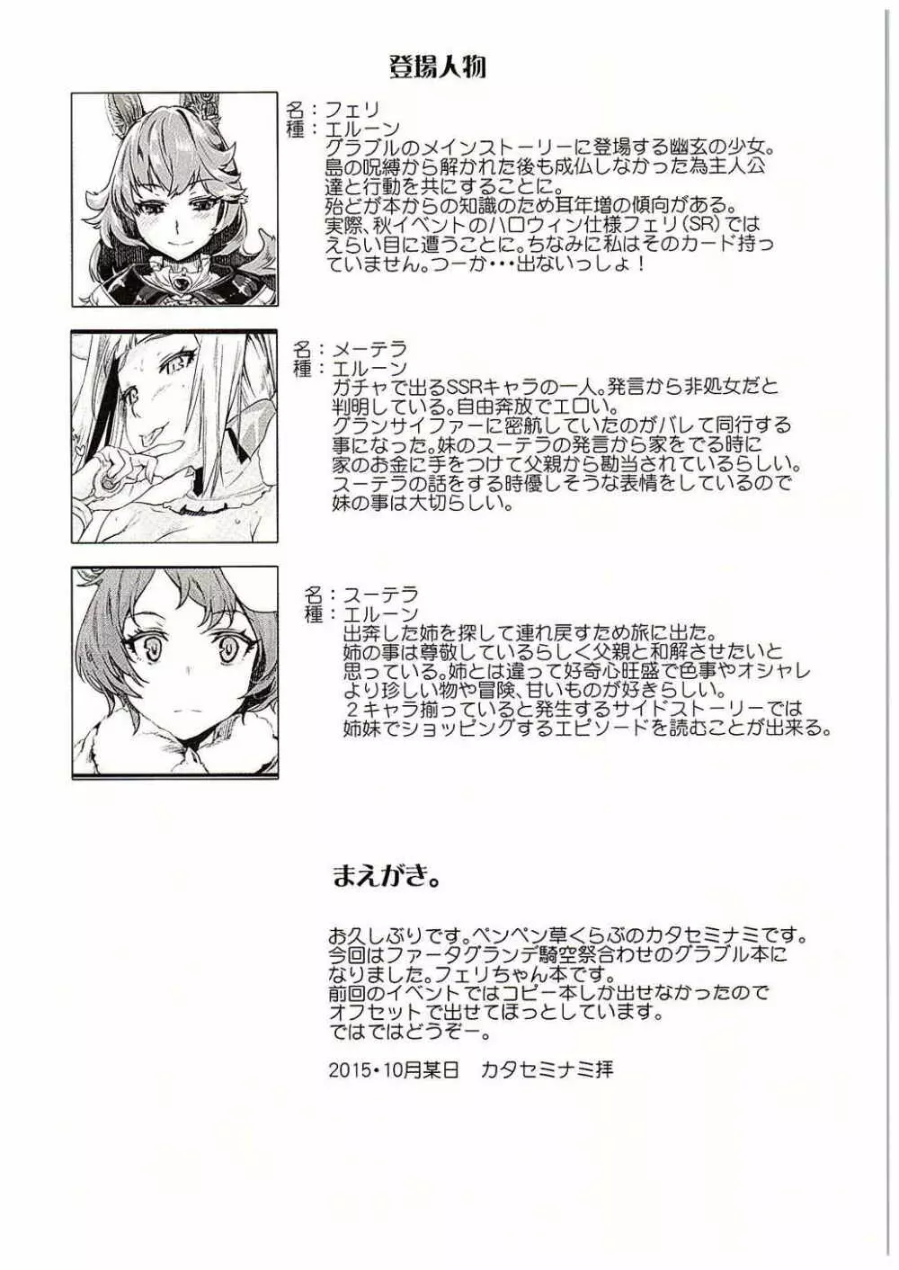 フェリちゃんにえっちなことを教えちゃう薄い本 - page3