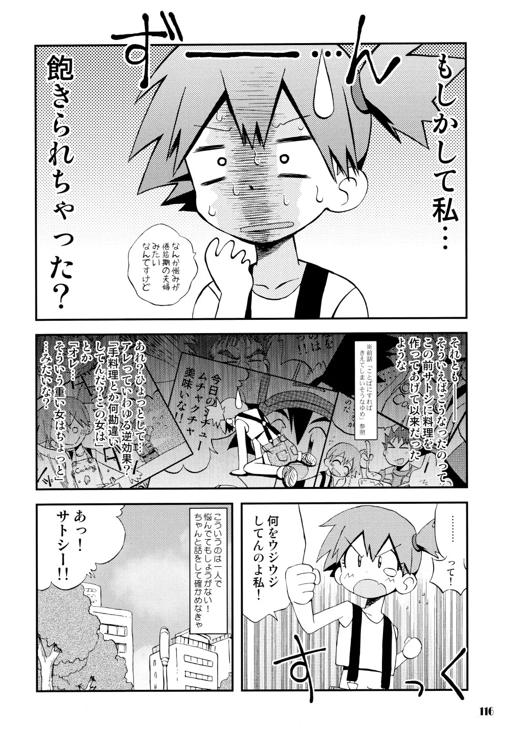 きみをよんだらたびははじまるのさ ～さとし×カスミ本総集編～ - page115