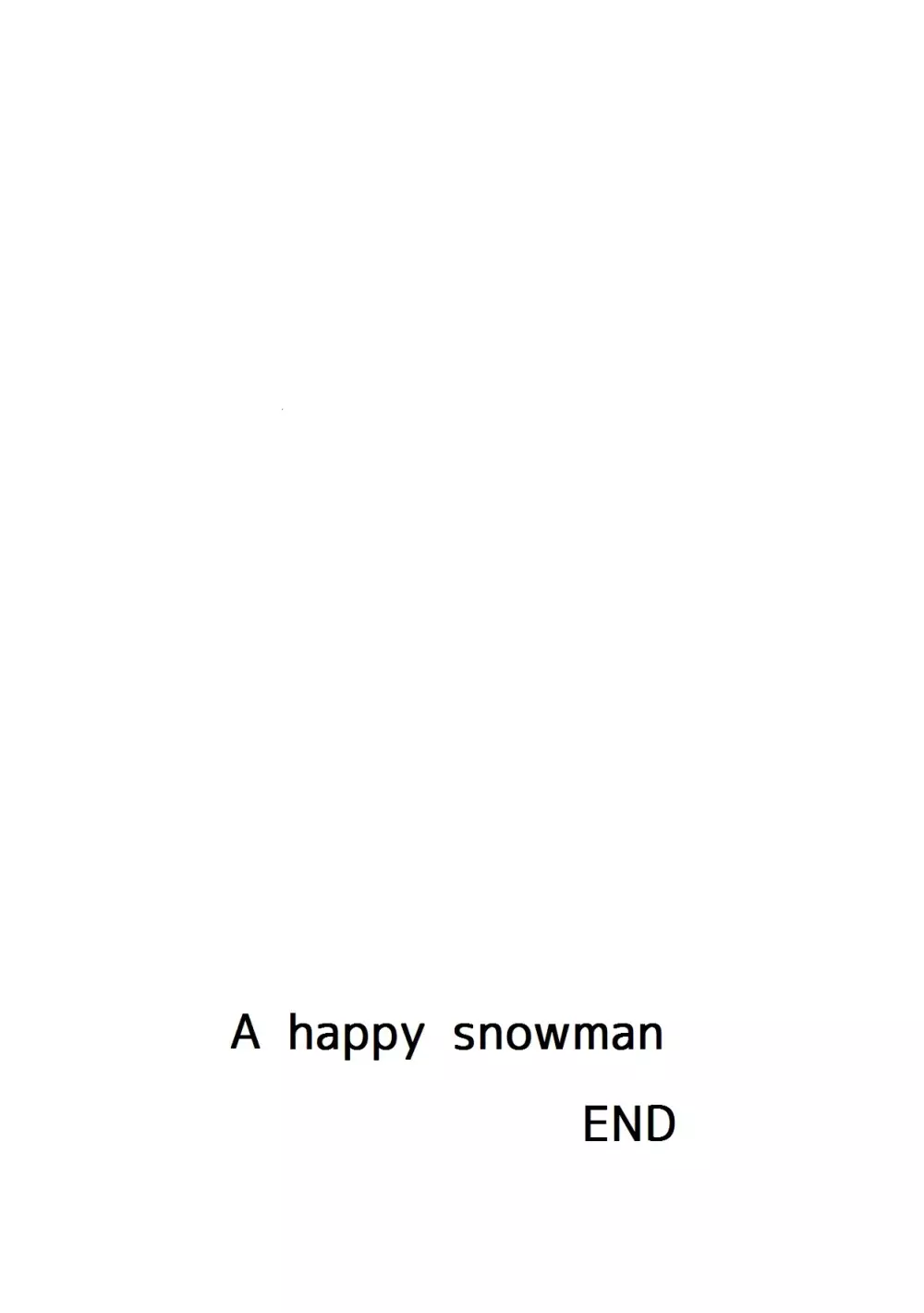 しあわせなゆきだるま A happy snowman - page26