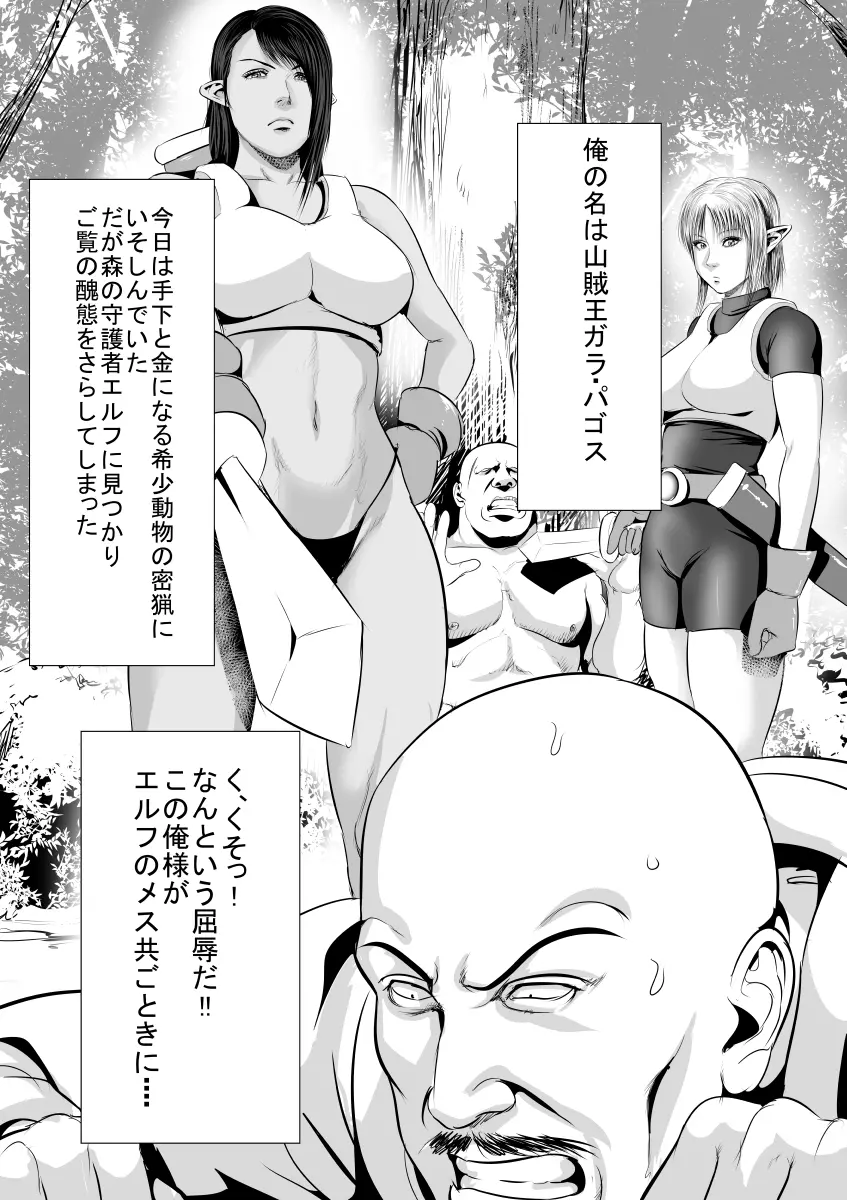 [裏ドラ満貫] 山賊VSエルフ騎士(♀) 前編 - page2