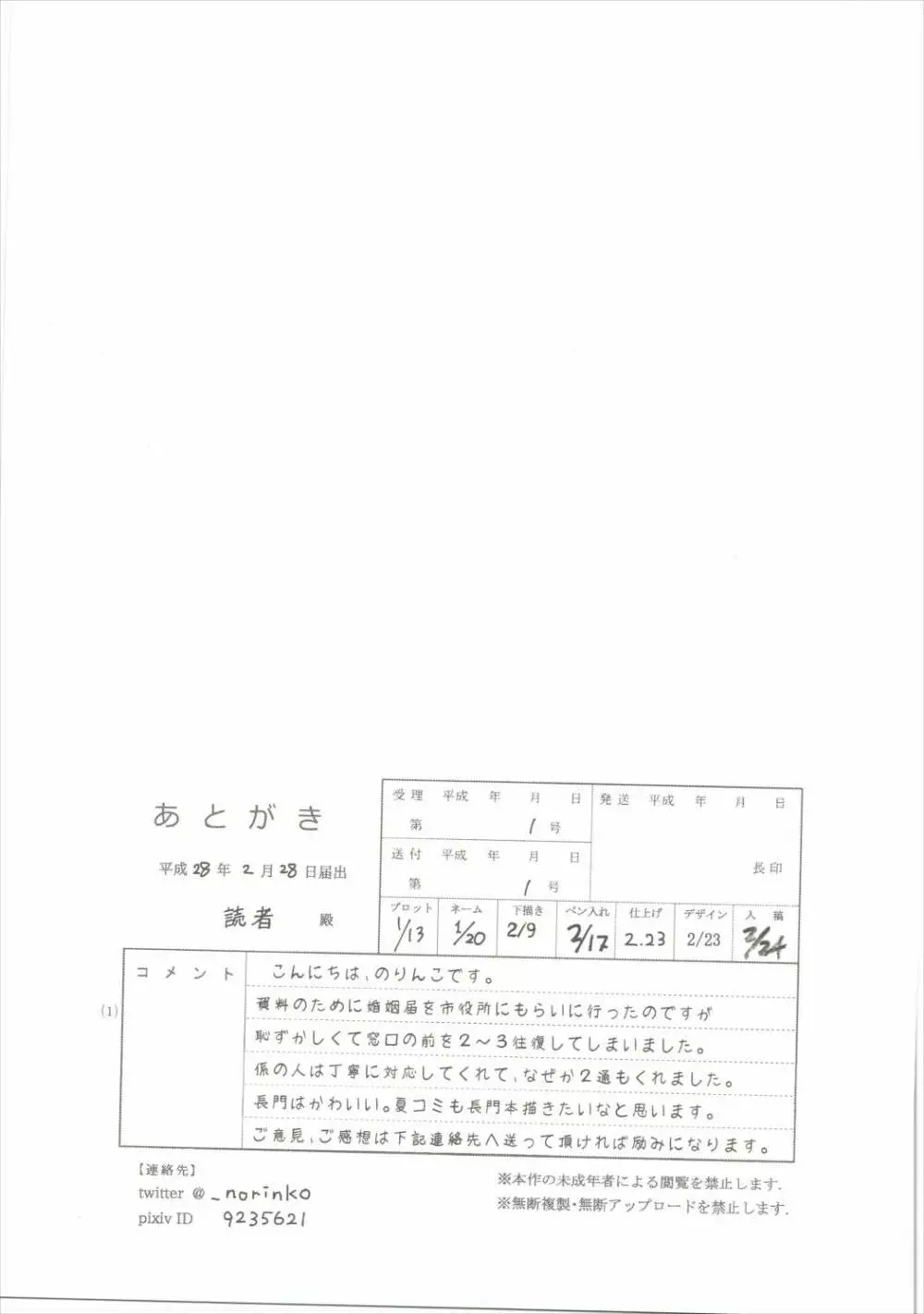 長門の一人暮らし - page20