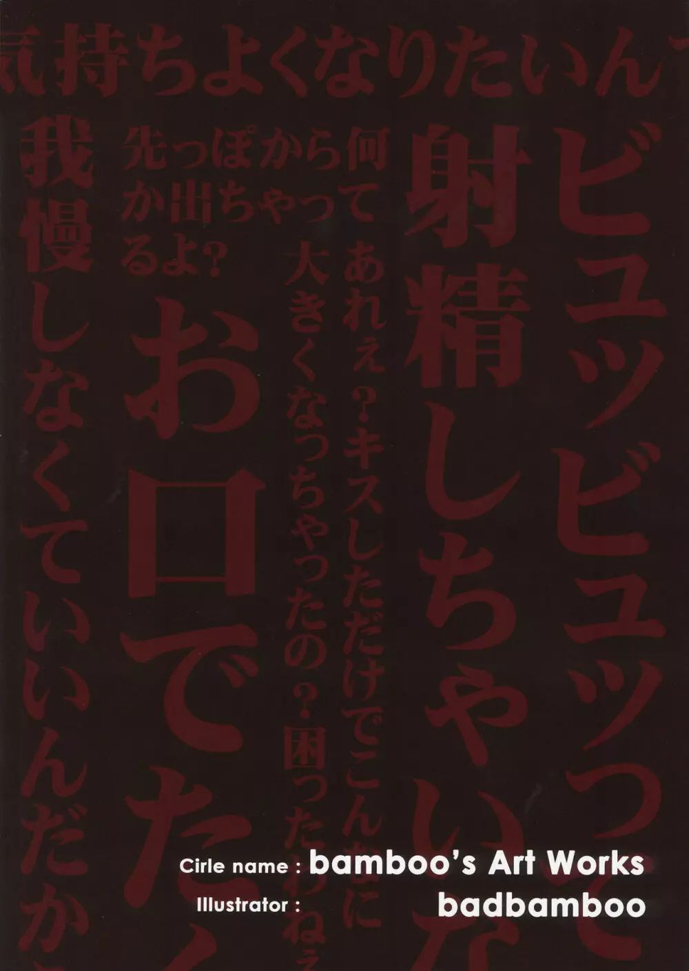 (C90) [bamboo's Art Works (badbamboo)] 東方パラフィリア～コプロラリア(猥語性愛)編～ (東方Project) - page12