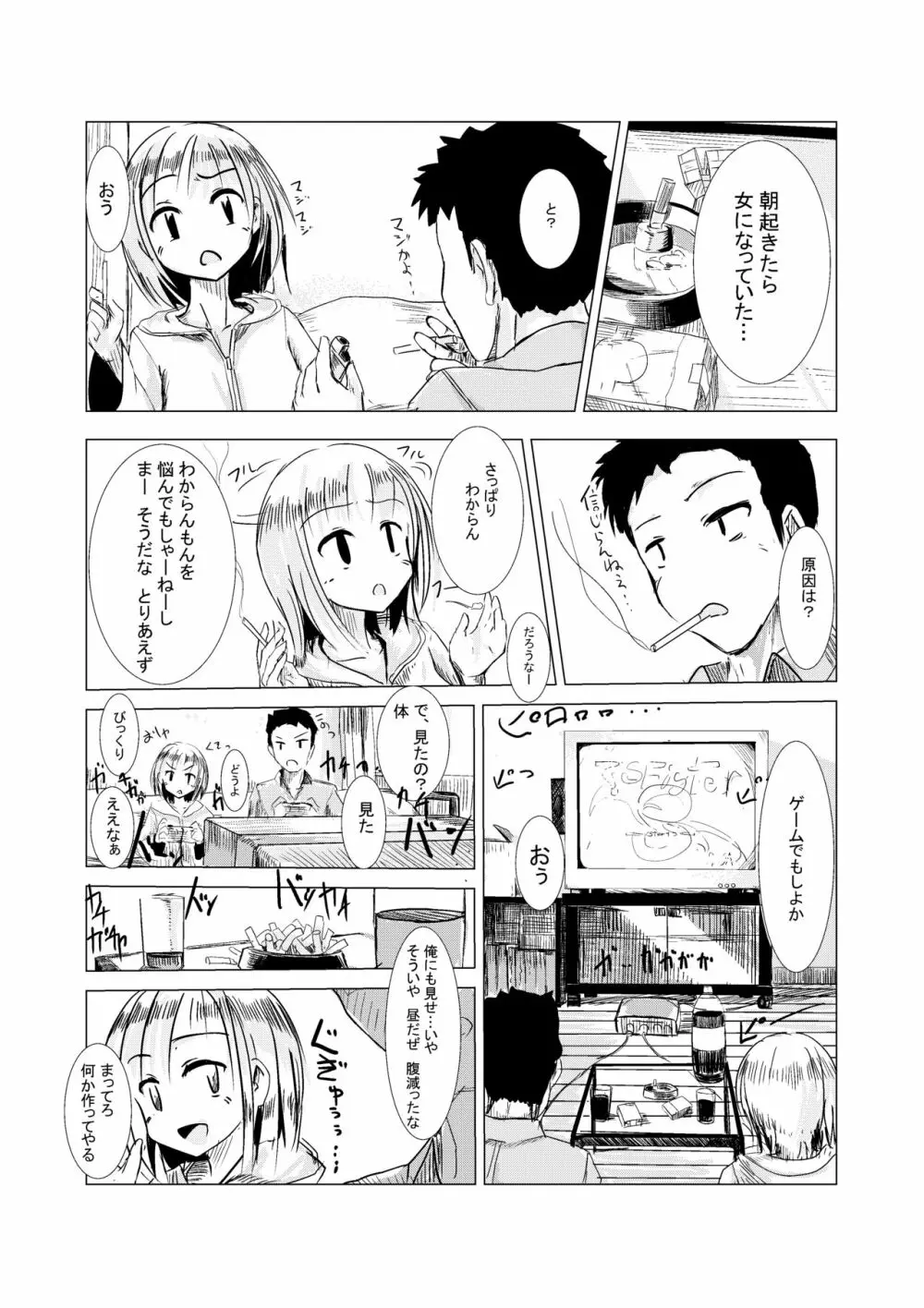 朝起きたら女になっていた - page9